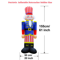 WAYDEKO detail of nutcracker holding American flag for festive impact