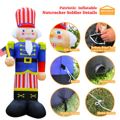 WAYDEKO nutcracker lit at night enhancing curbside visibility