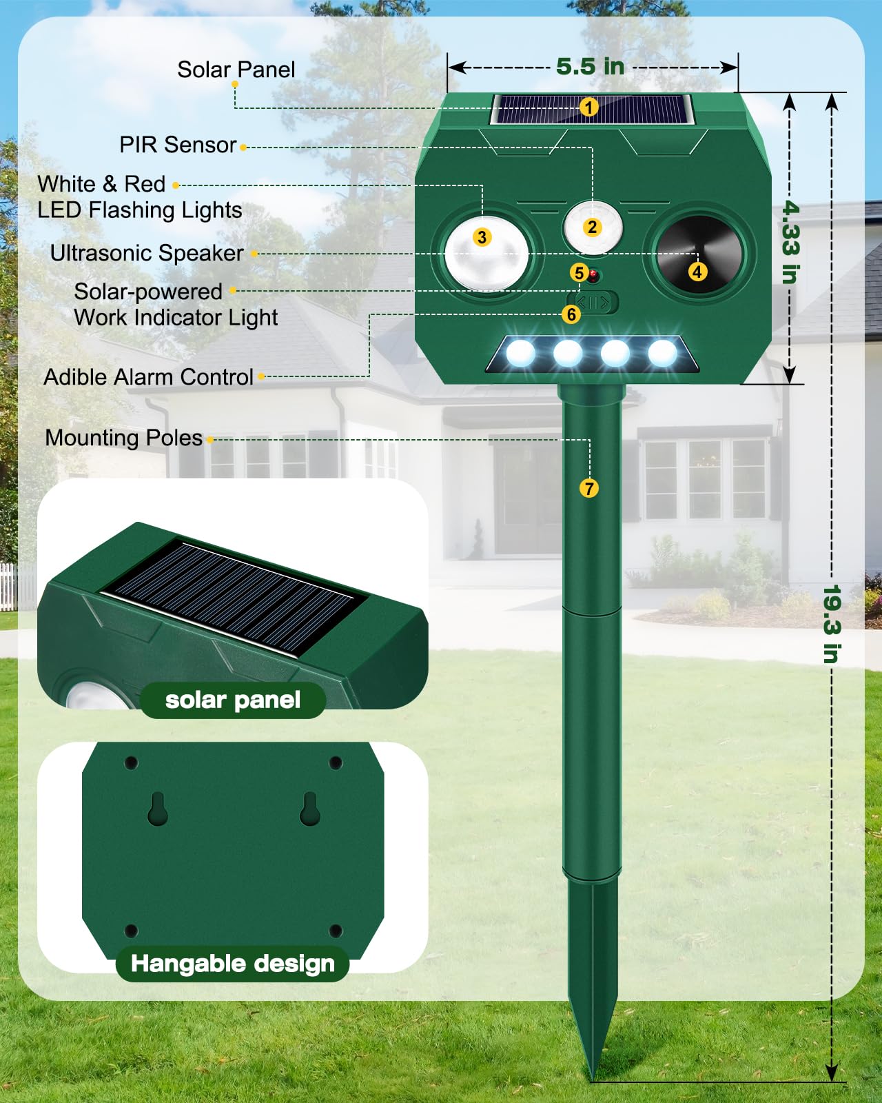 WAYSLA size comparison next to hand illustrating compact portability