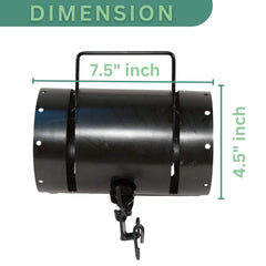 WCS shorty tube trigger pan detail showing bait placement benefit