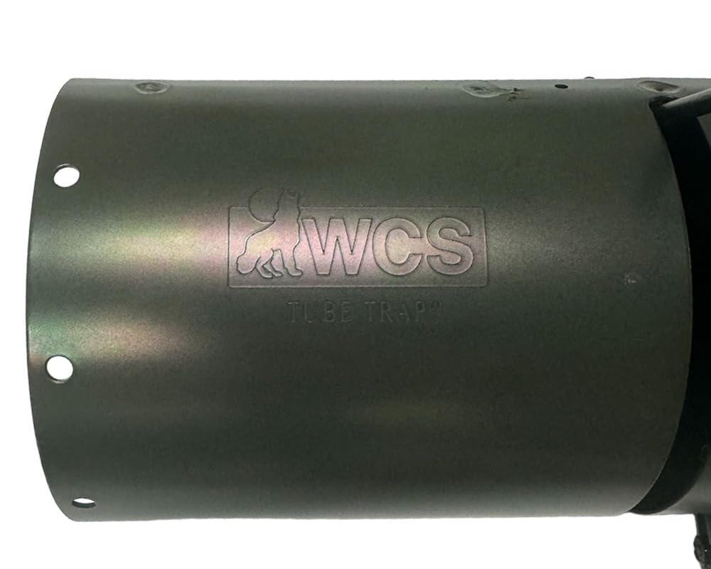 WCS tube trap mounted on tree demonstrating versatile placement and protection