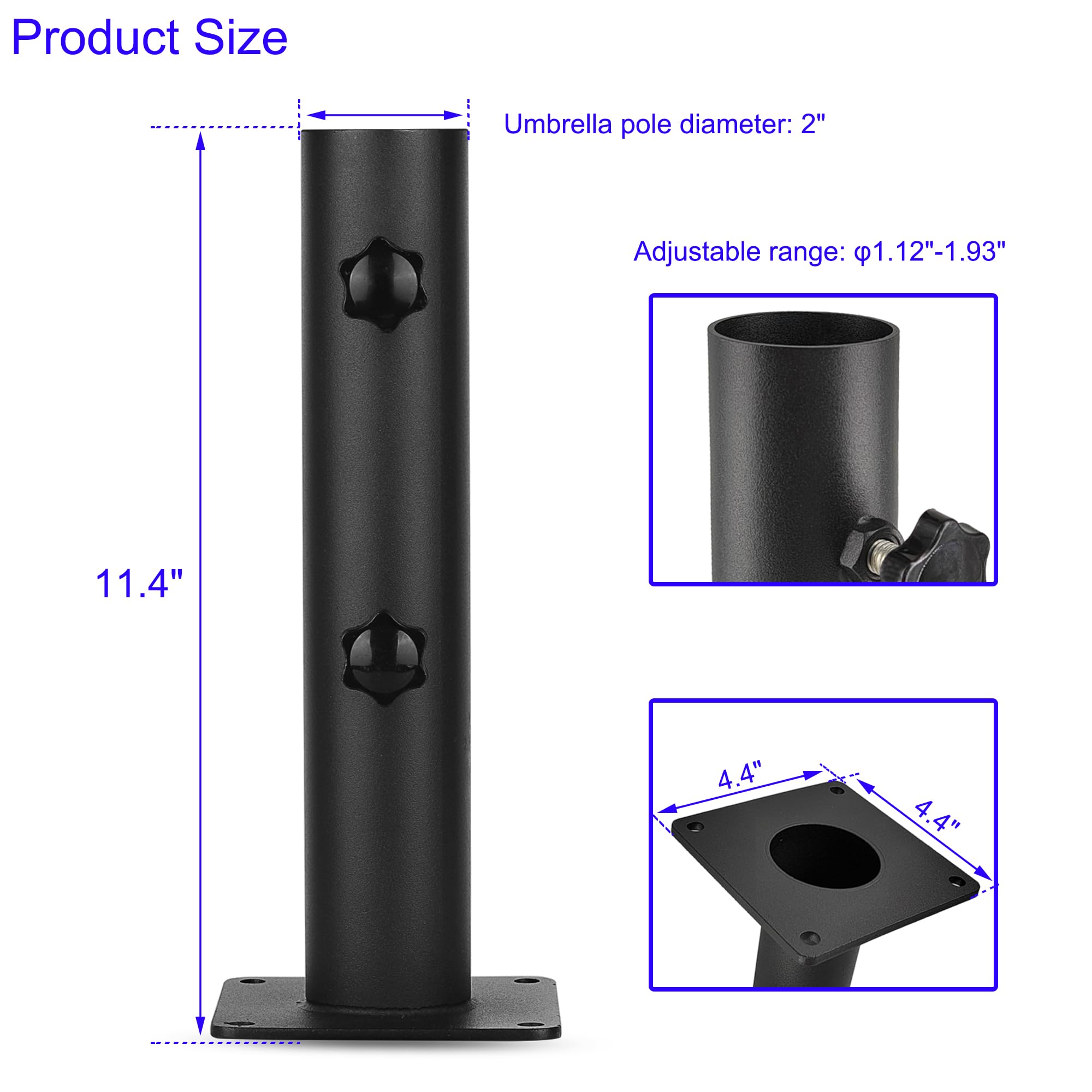 Wdwlbsm hand-turn knobs detail for quick tool-free tightening benefit