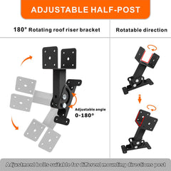 Wdwlbsm saddle detail highlighting six mounting holes for stronger, stable beam connections.