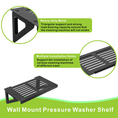 Wdwlbsm shelf showing mounting holes and screws for easy, reliable installation