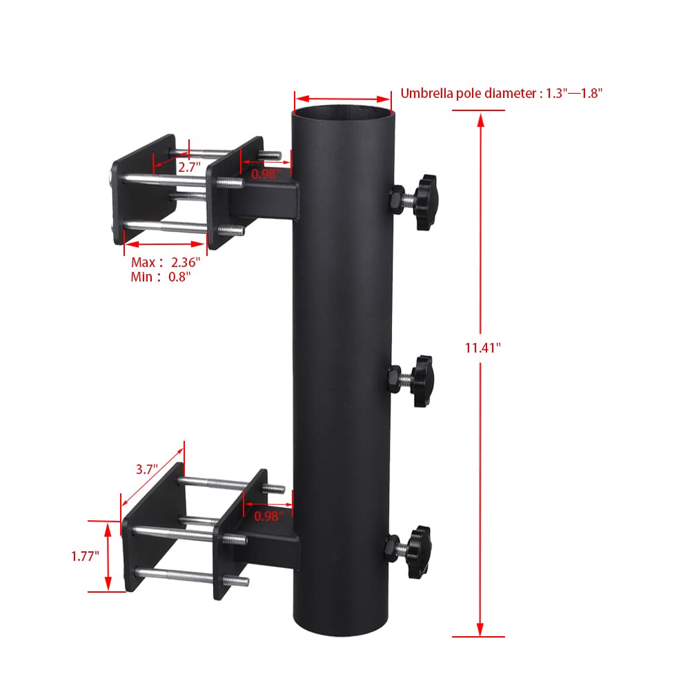 Wdwlbsm side view mounted on wooden rail demonstrating direct screw option