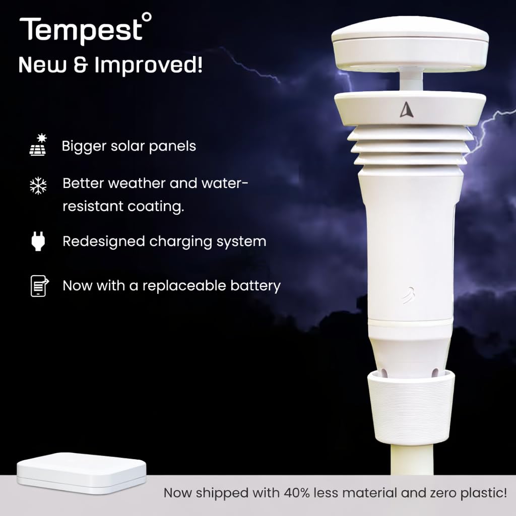 WeatherFlow Tempest app on phone display showing WeatherFlow data and smart-home integrations benefit