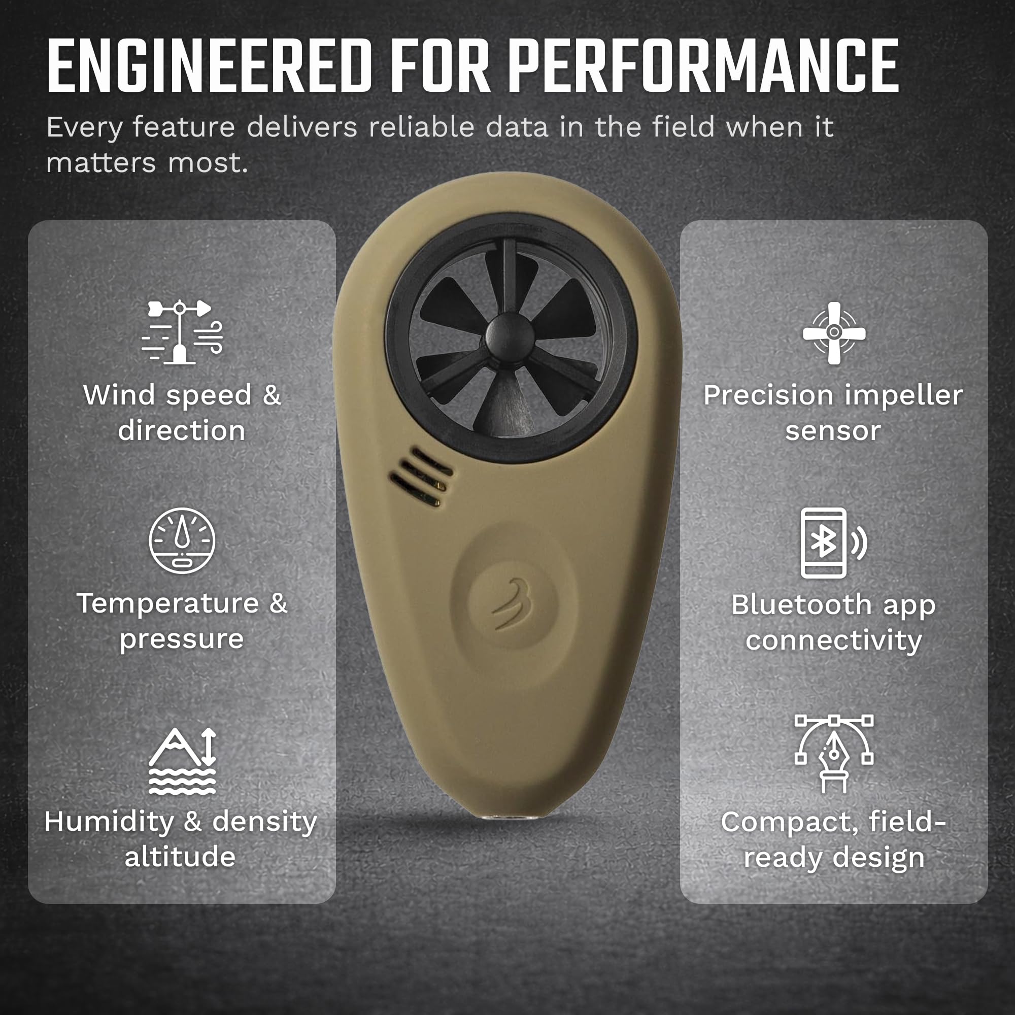 WeatherFlow Tempest display and controls for quick, clear measurements