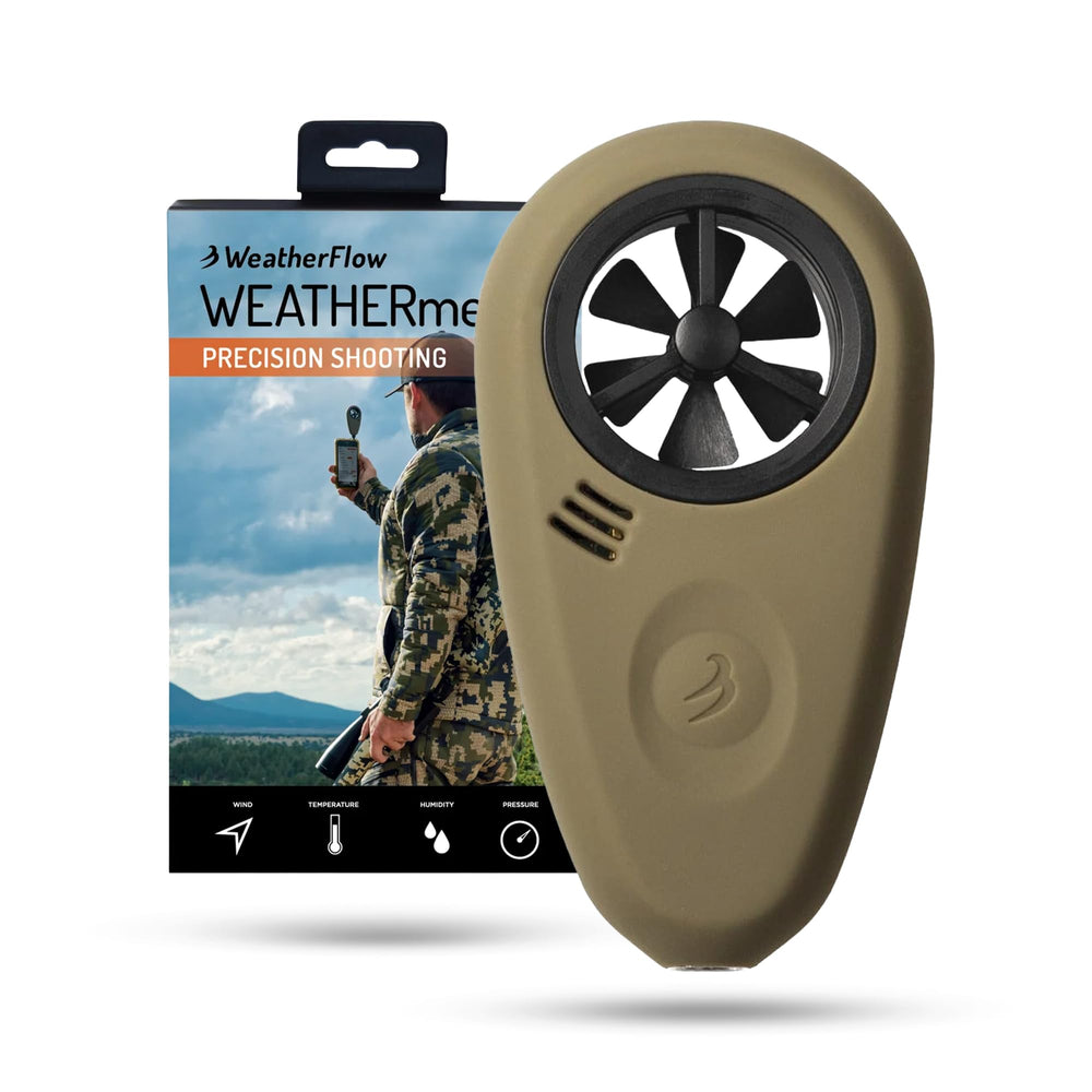 WeatherFlow Tempest front view showing compact design and fast readings