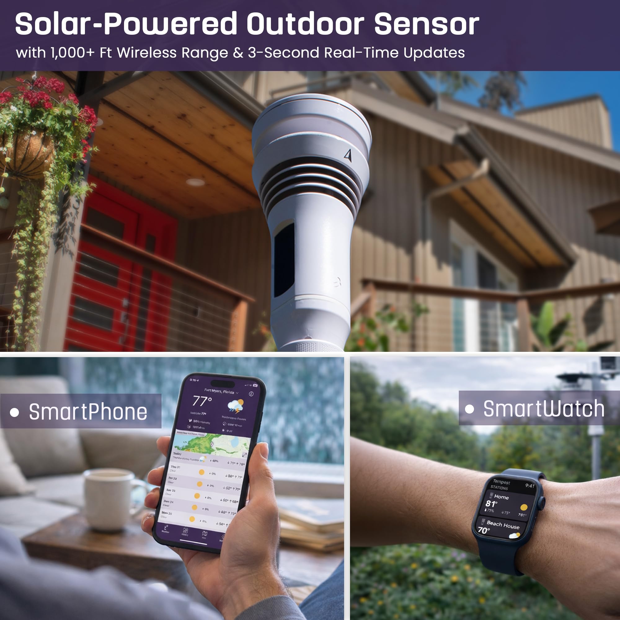 WeatherFlow Tempest rain collection close-up illustrating accurate rainfall measurement and reporting