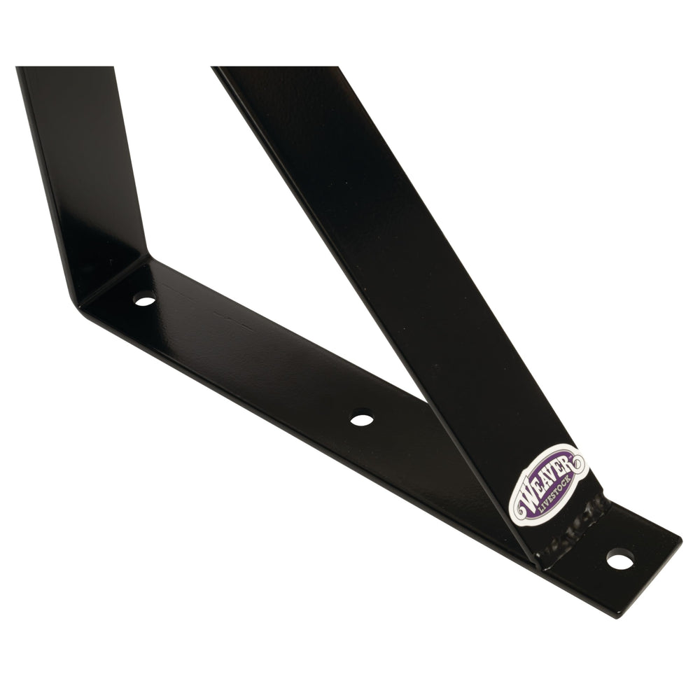 Weaver Livestock bracket mounted in a stall directing airflow for animal comfort
