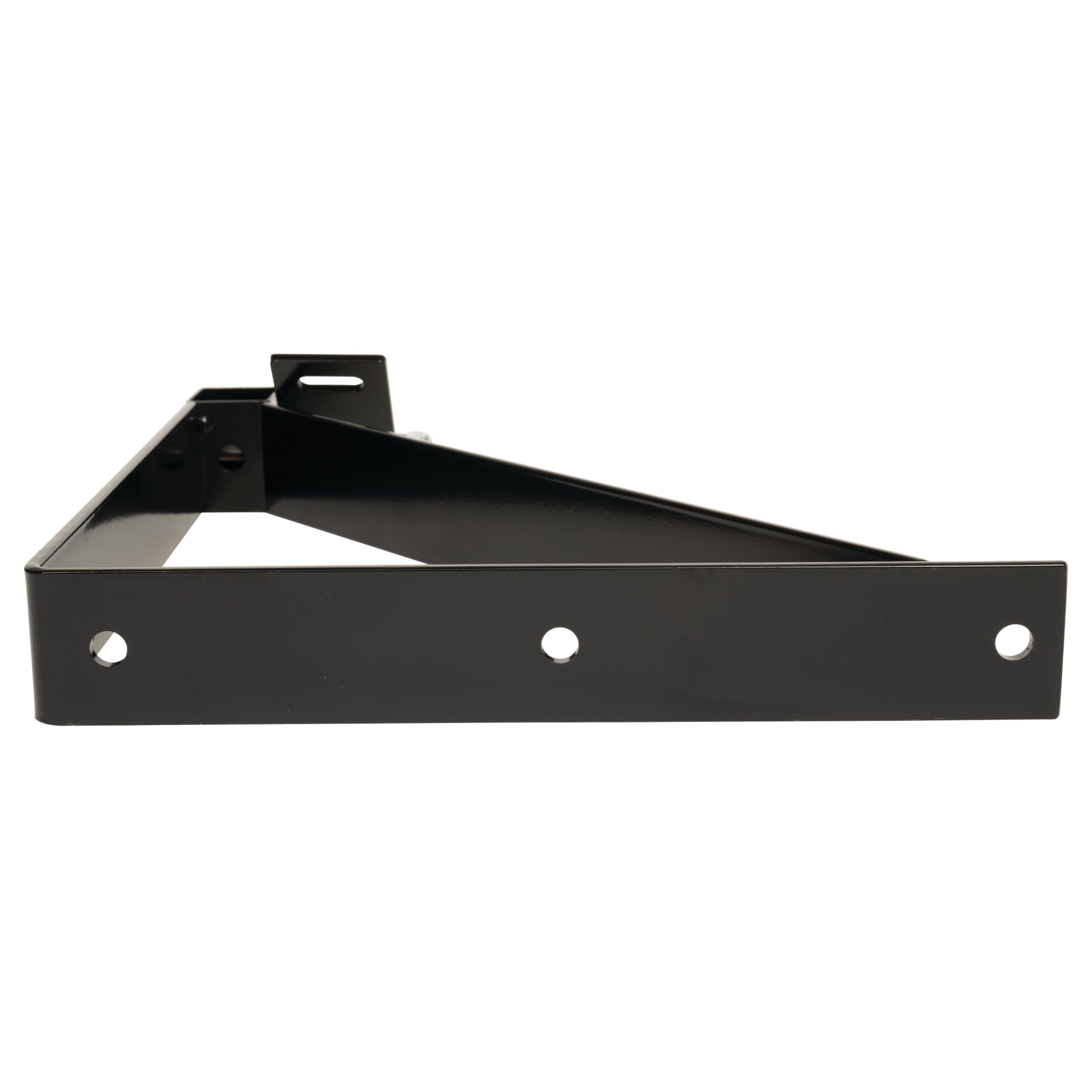 Weaver Livestock bracket next to ruler to show 15.25 by 13.5 inch scale for fit