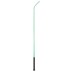 Weaver Livestock lime zest whip front view showing full 36-inch length and bright finish