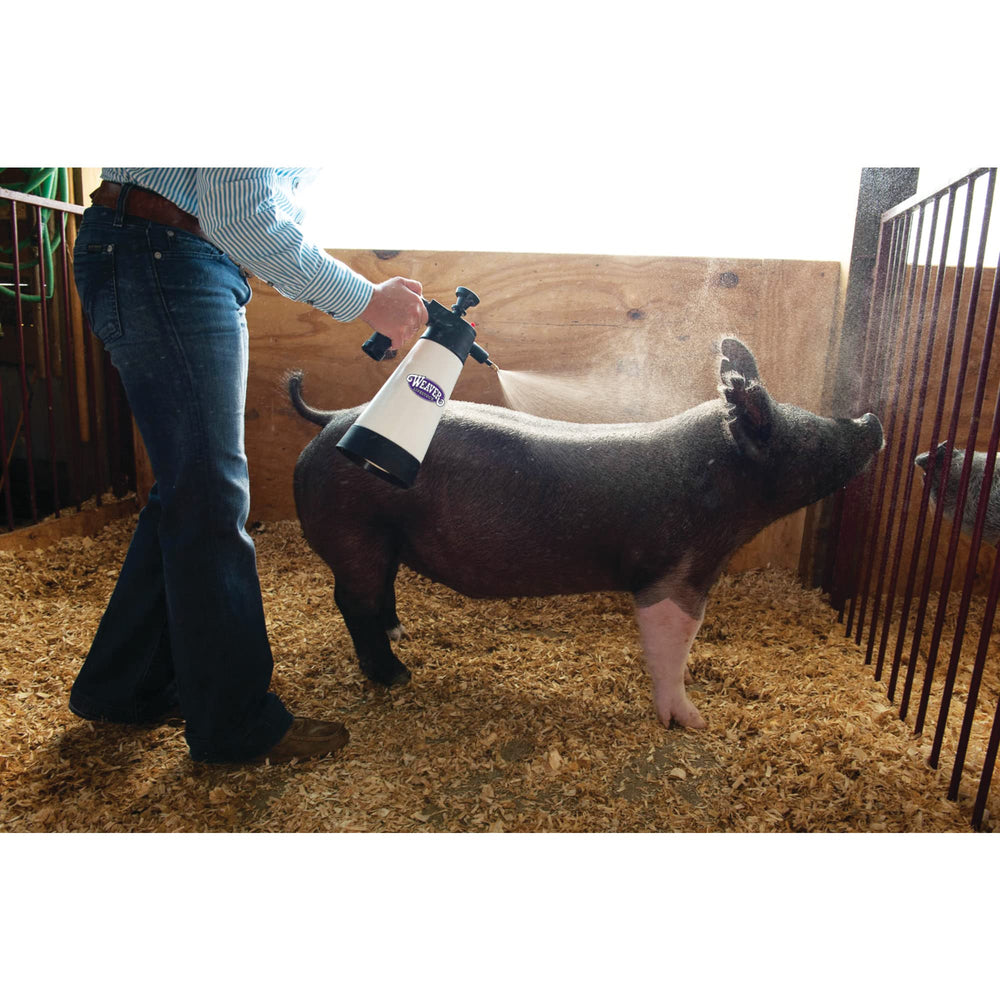 Weaver Livestock adjustable swivel nozzle close-up for precise angled spraying