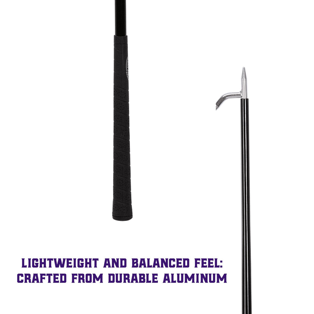 Weaver Livestock stick held by hand to show lightweight scale and easy portability