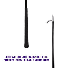 Weaver Livestock stick held by hand to show lightweight scale and easy portability