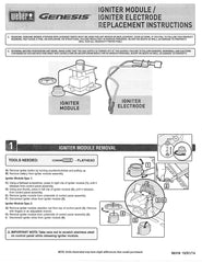 Weber included battery displayed for immediate out-of-box installation