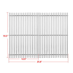 Weber 7528 close-up of solid 304 stainless rods highlighting durable corrosion-resistant surface