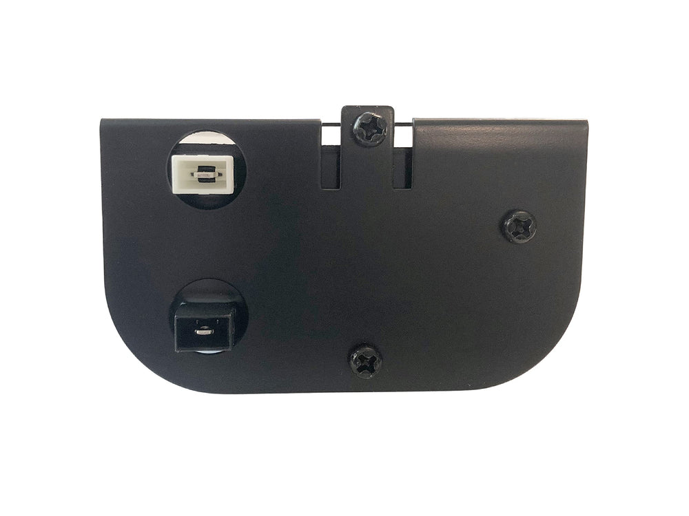 Weber wiring harness and 2-lead electronic module detail showing easy plug-in replacement benefit