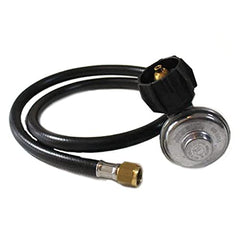 Weber 99281 front view showing hose and regulator ensuring secure grill connection