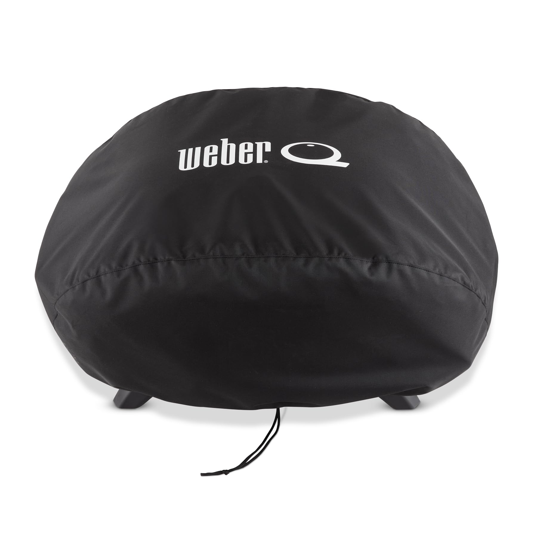 Weber bonnet cover on Q 2800N grill protecting from weather