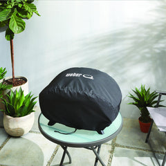 Weber bonnet cover fabric close-up highlighting recycled PET durability