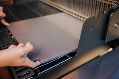Weber crafted close-up of glazed finish highlighting nonstick surface for easy release