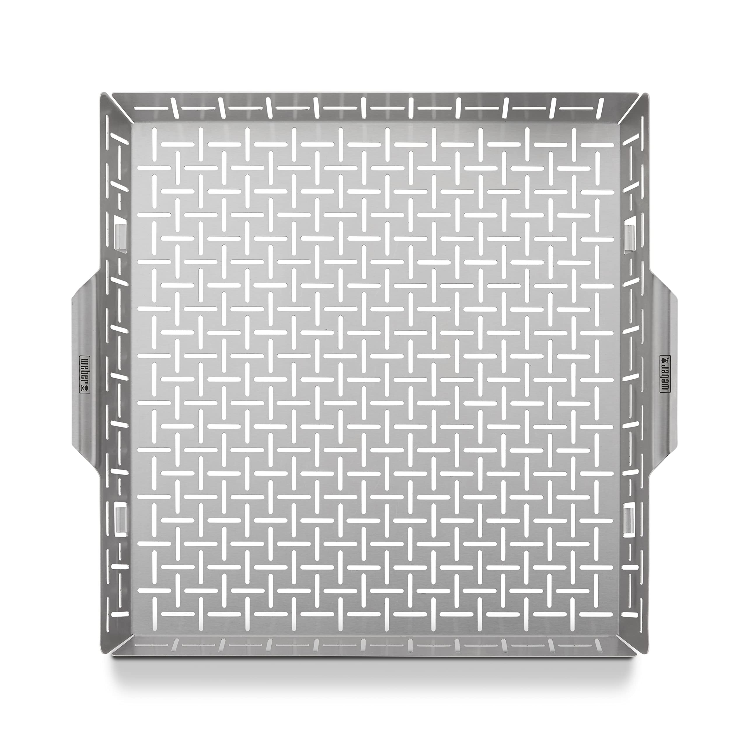 Weber closeup of perforations highlights even heat circulation and precise browning benefit