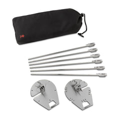 Weber crafted close-up tip of skewer demonstrating secure hold and easy loading benefit