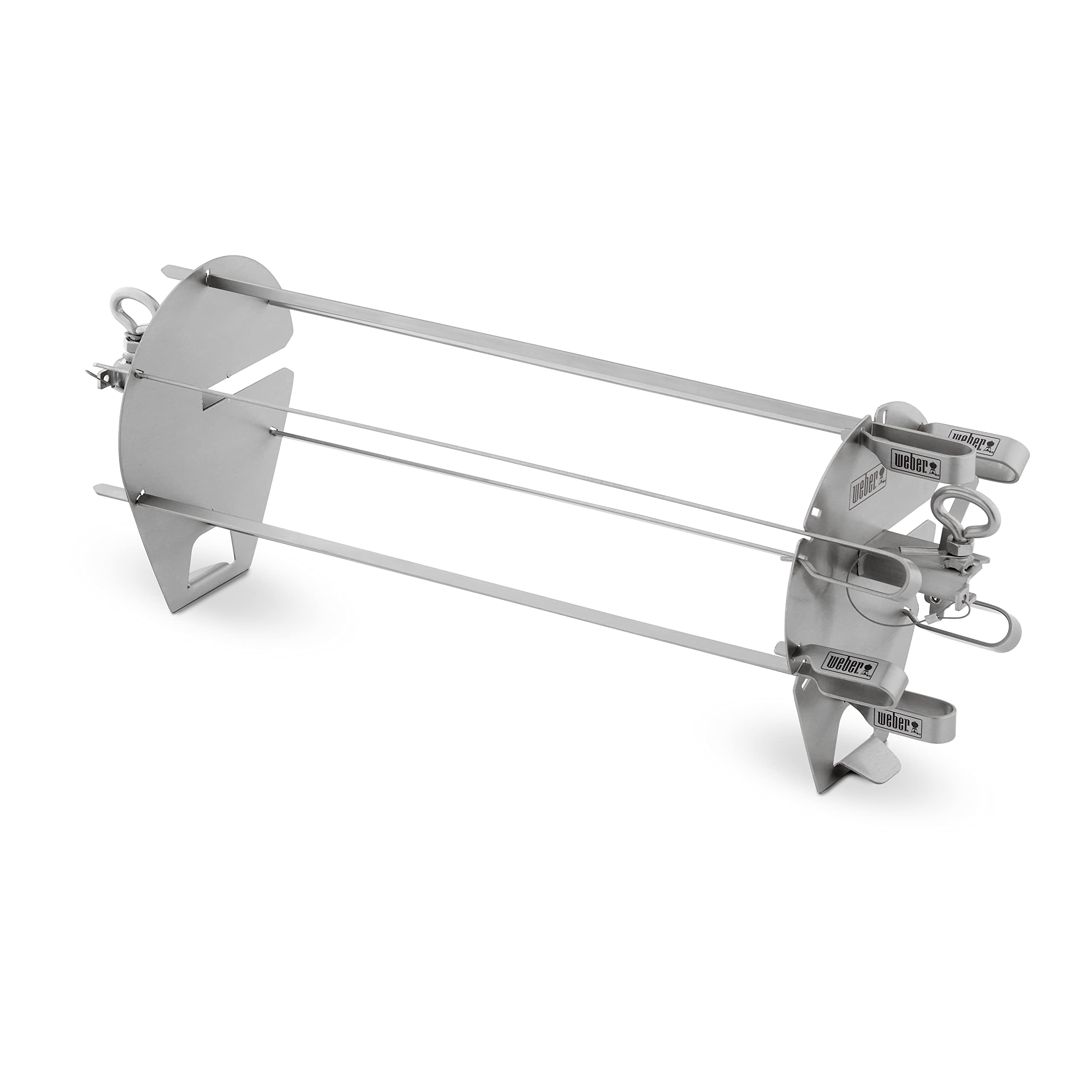 Weber crafted skewers front view showing full 16-inch length and durability benefit