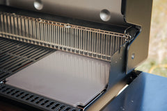 Weber crafted stone thickness and scale displayed to show heat retention capacity