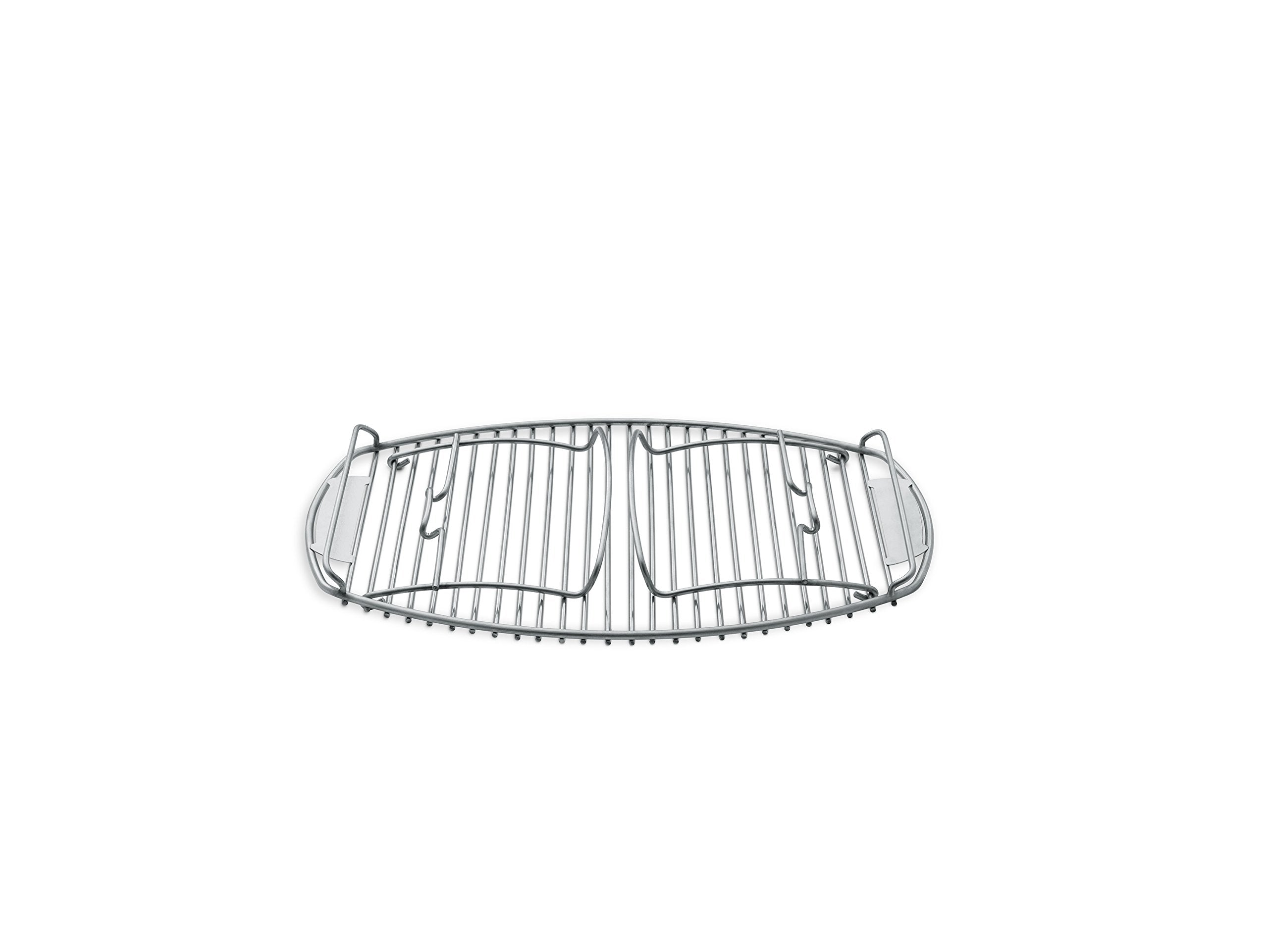 Weber rack legs locking mechanism detail that provides stable grilling