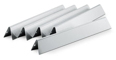 Weber Flavorizer Bars front view showing 5-pack stainless steel protecting burners