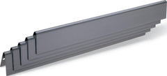 Weber stainless steel Flavorizer bars front view showing five-bar set and fit