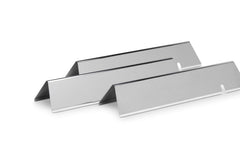 Weber Flavorizer bars front view showing stainless-steel finish and fit benefit
