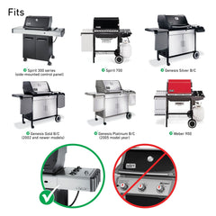 Weber installed Flavorizer bars in grill demonstrating even heat protection