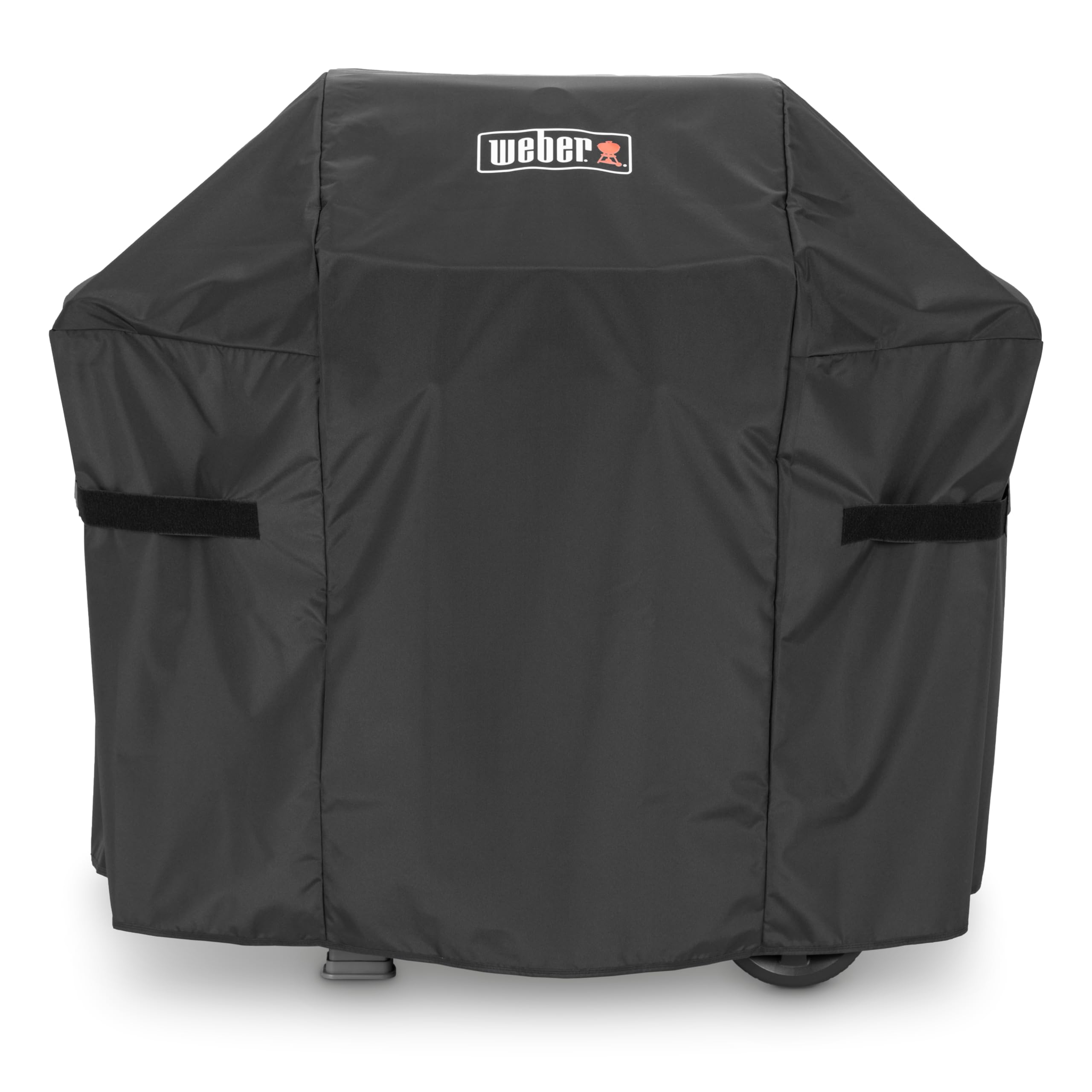 Weber front view of covered Spirit grill showing full protection benefit
