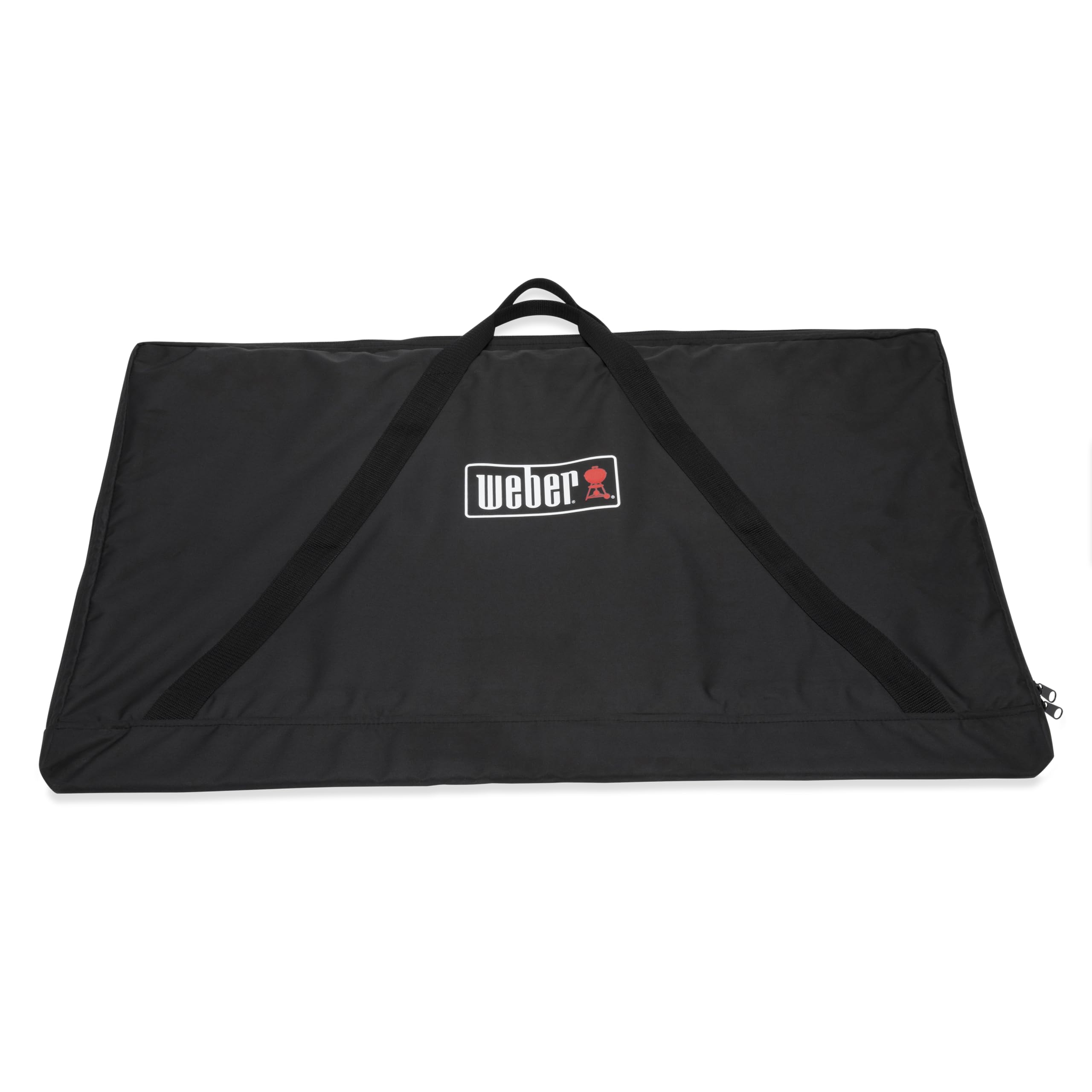 Weber storage bag front view protecting griddle for safe storage and transport