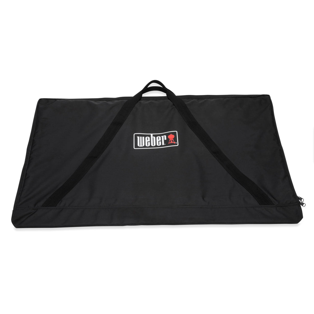 Weber storage bag front view protecting griddle for safe storage and transport
