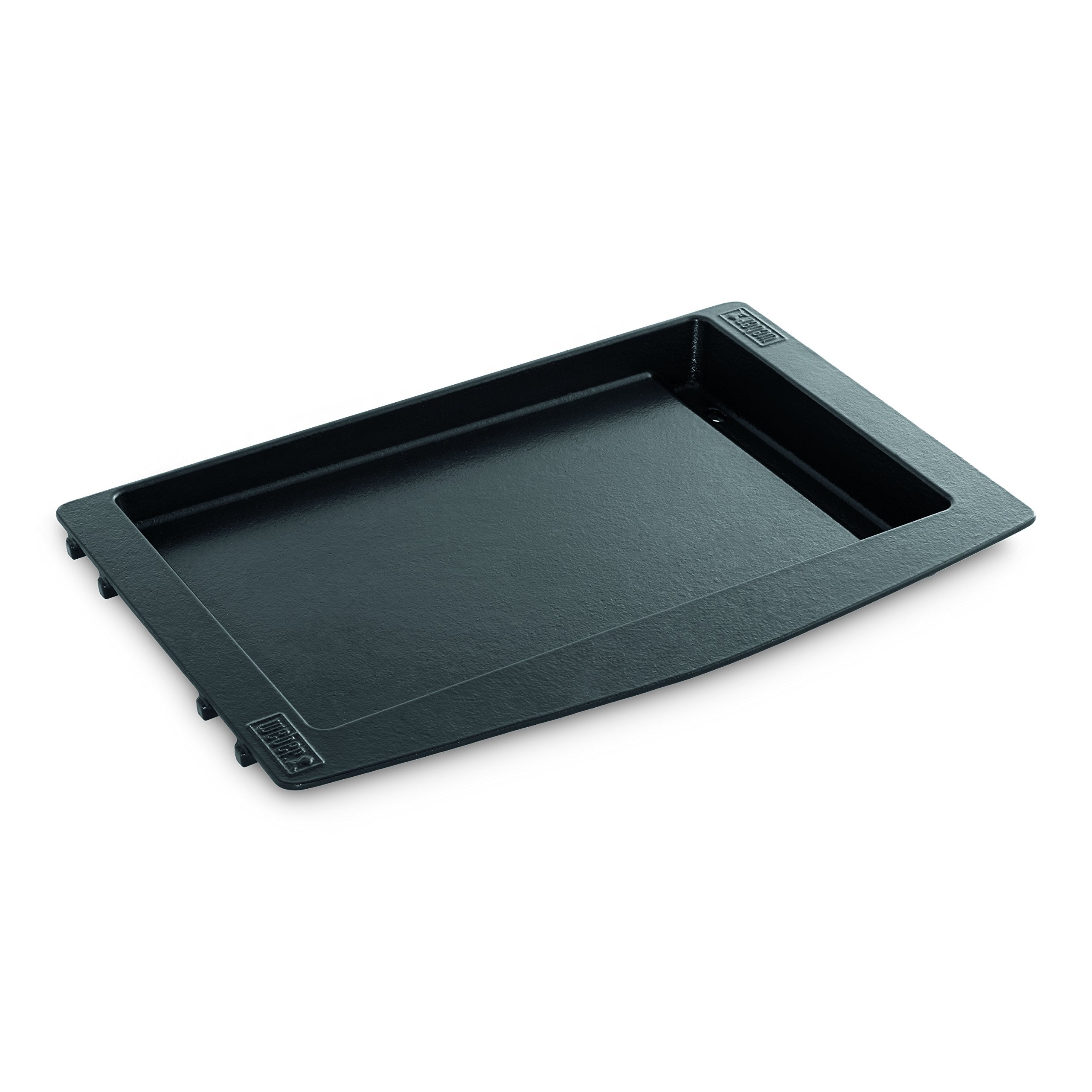 Weber Genesis II griddle front view showing fit and heavy-duty finish for versatile cooking