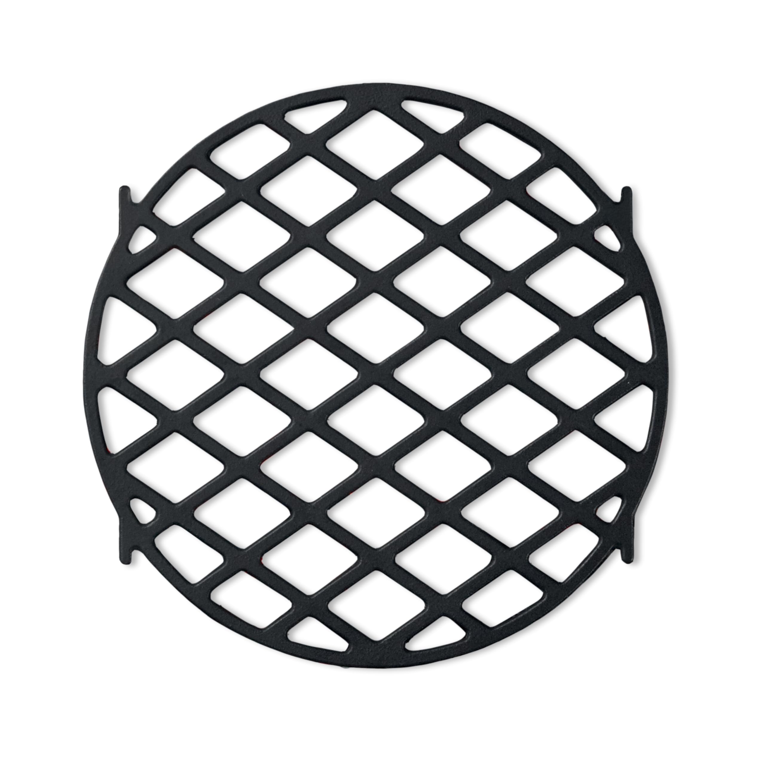 Weber Gourmet BBQ System sear grate front view showing compact cooking surface and black finish