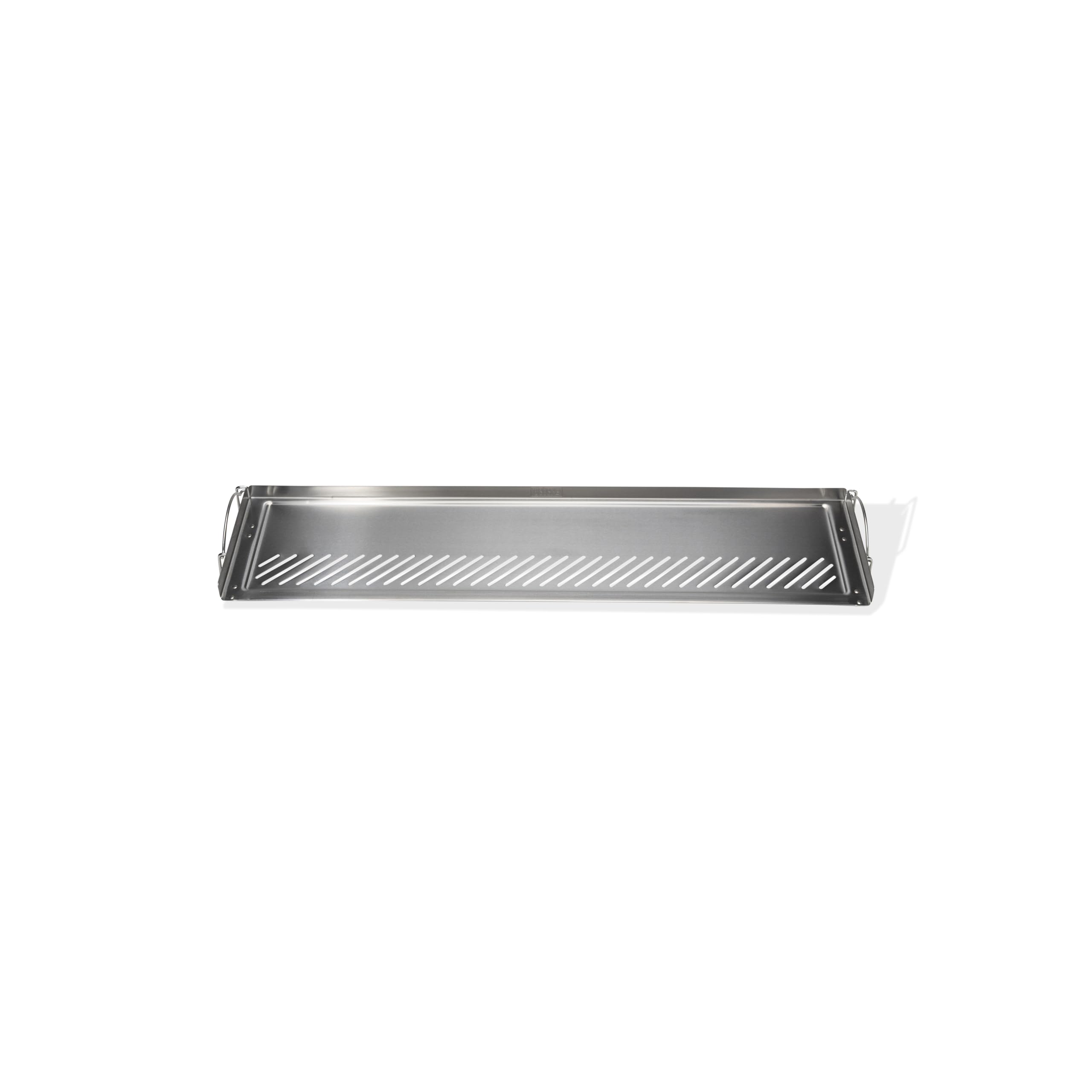 Weber warming rack front view showing stainless steel and added cook space benefit