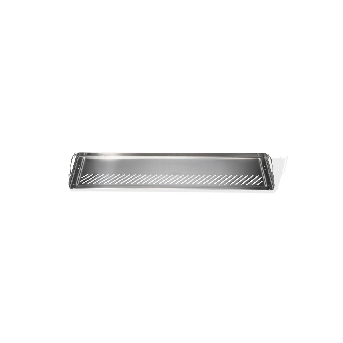 Weber warming rack front view showing stainless steel and added cook space benefit
