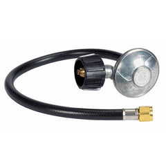 Weber hose beside ruler showing 21 inch length for correct fit and installation clarity