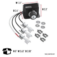 Weber igniter kit installed on grill demonstrating restored ignition reliability
