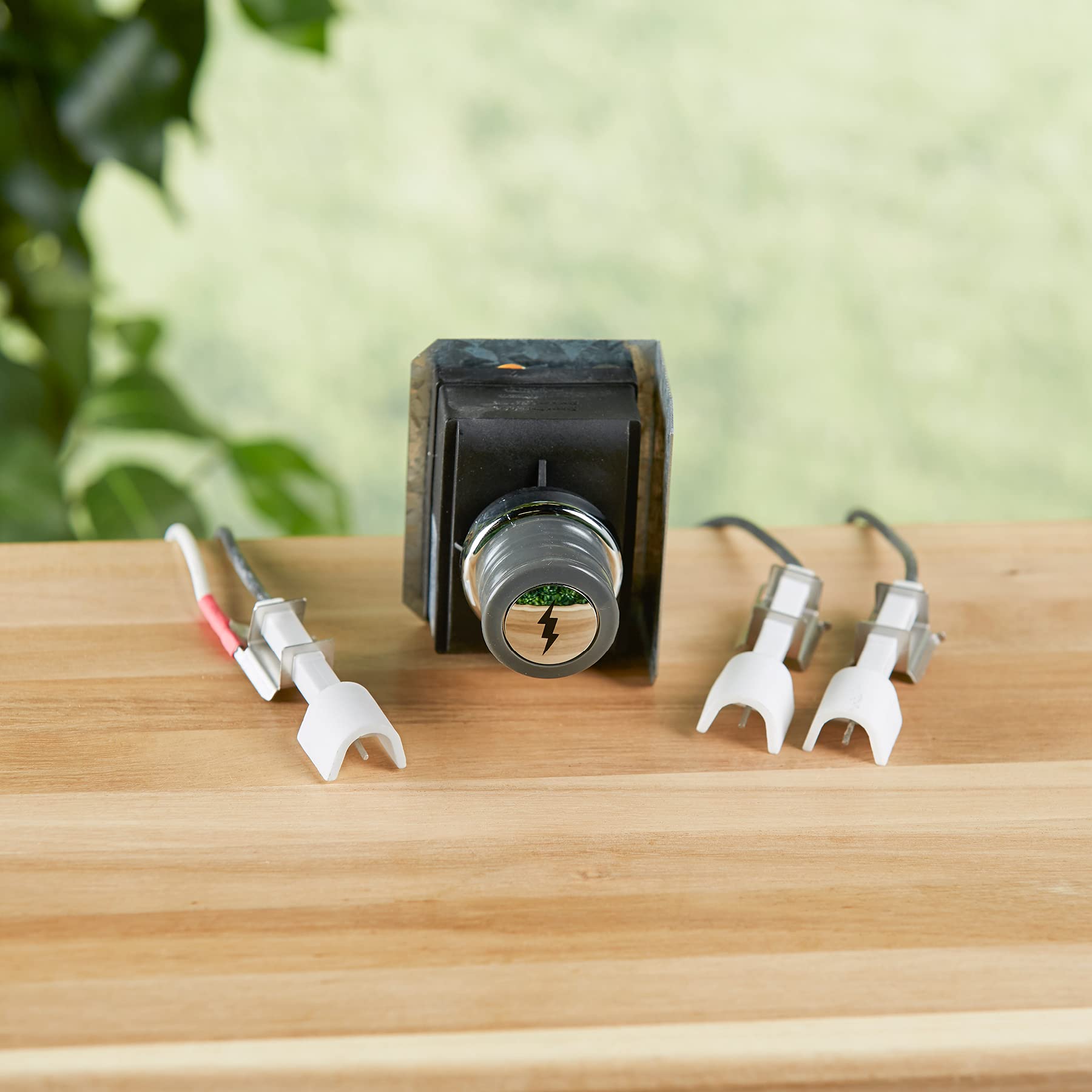 Weber igniter kit size scale comparison showing compact design and simple swap