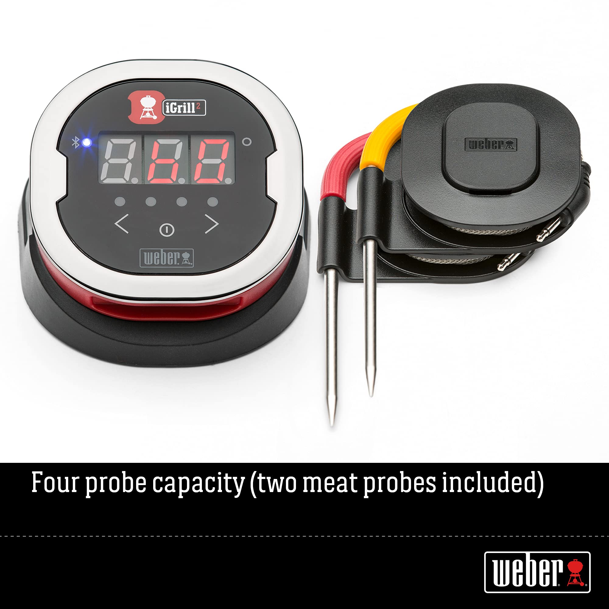 Close-up of Weber probe tip durable construction for accurate readings benefit