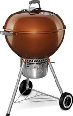 Weber copper kettle front view showing sturdy build and cooking capacity