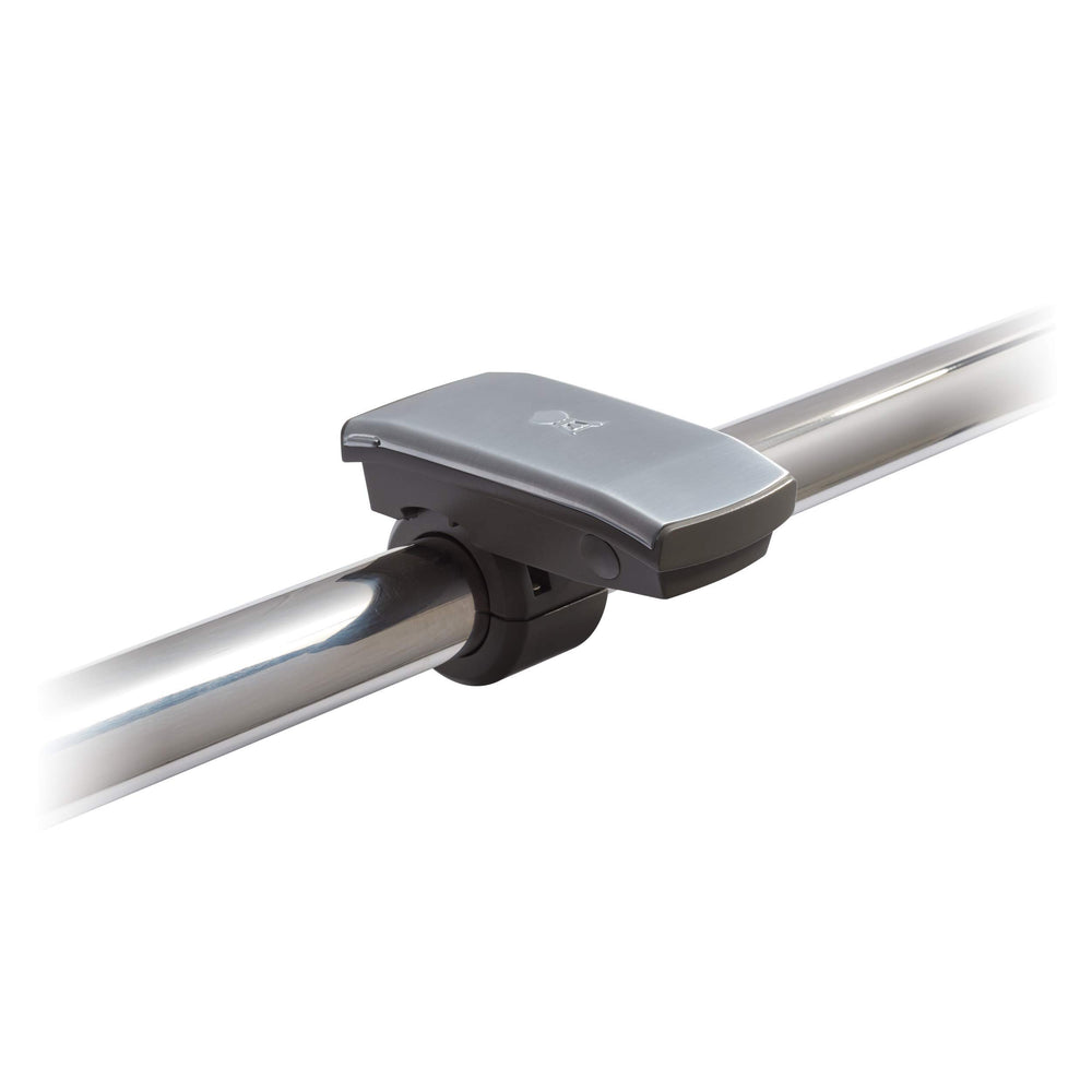 Weber LED beam shining across grill grate for clearer cooking visibility