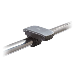 Weber LED beam shining across grill grate for clearer cooking visibility