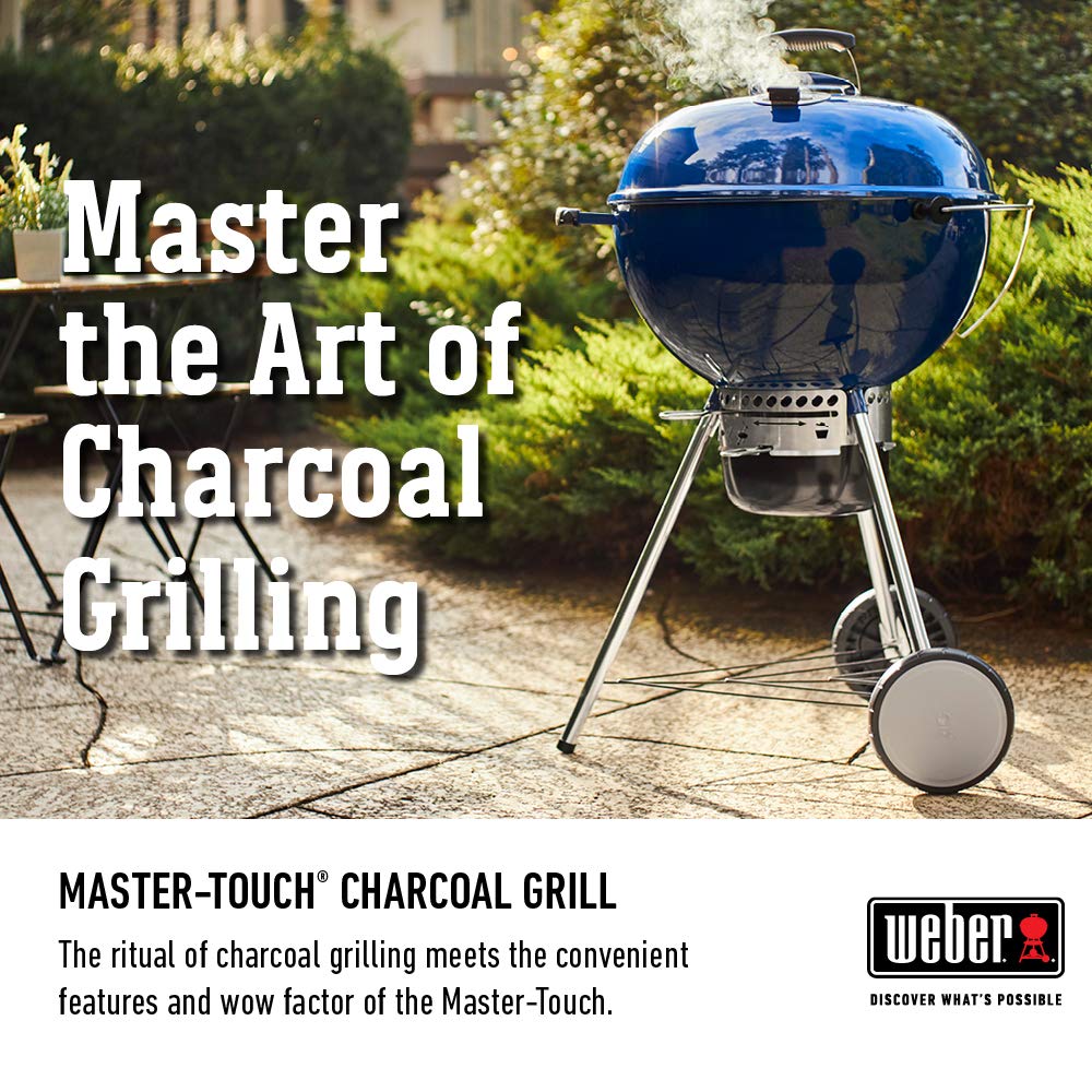 Weber Master-Touch char-basket holders organizing briquettes for even heat and simple refueling